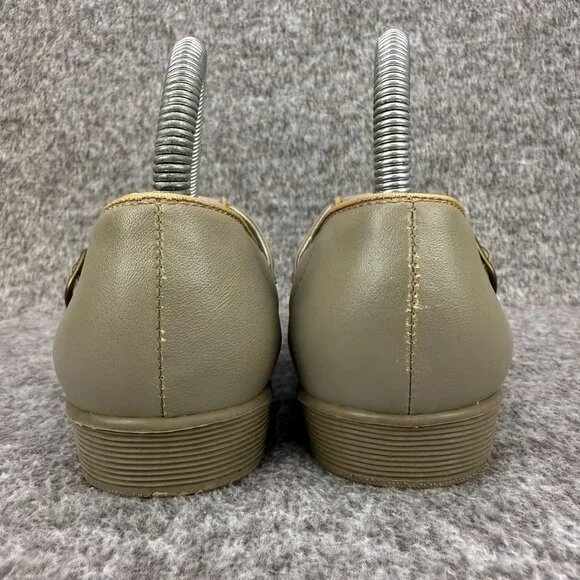 ✅ Womens 6.5M Softspots Comfort Shoes Gray/Tan Leather Mary Jane Casual Flats - Picture 7 of 12